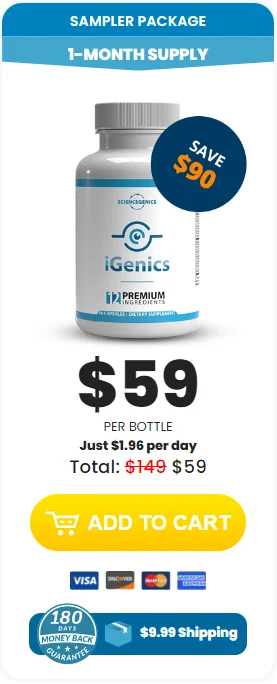 59$ per bottel iGenics eye supplement